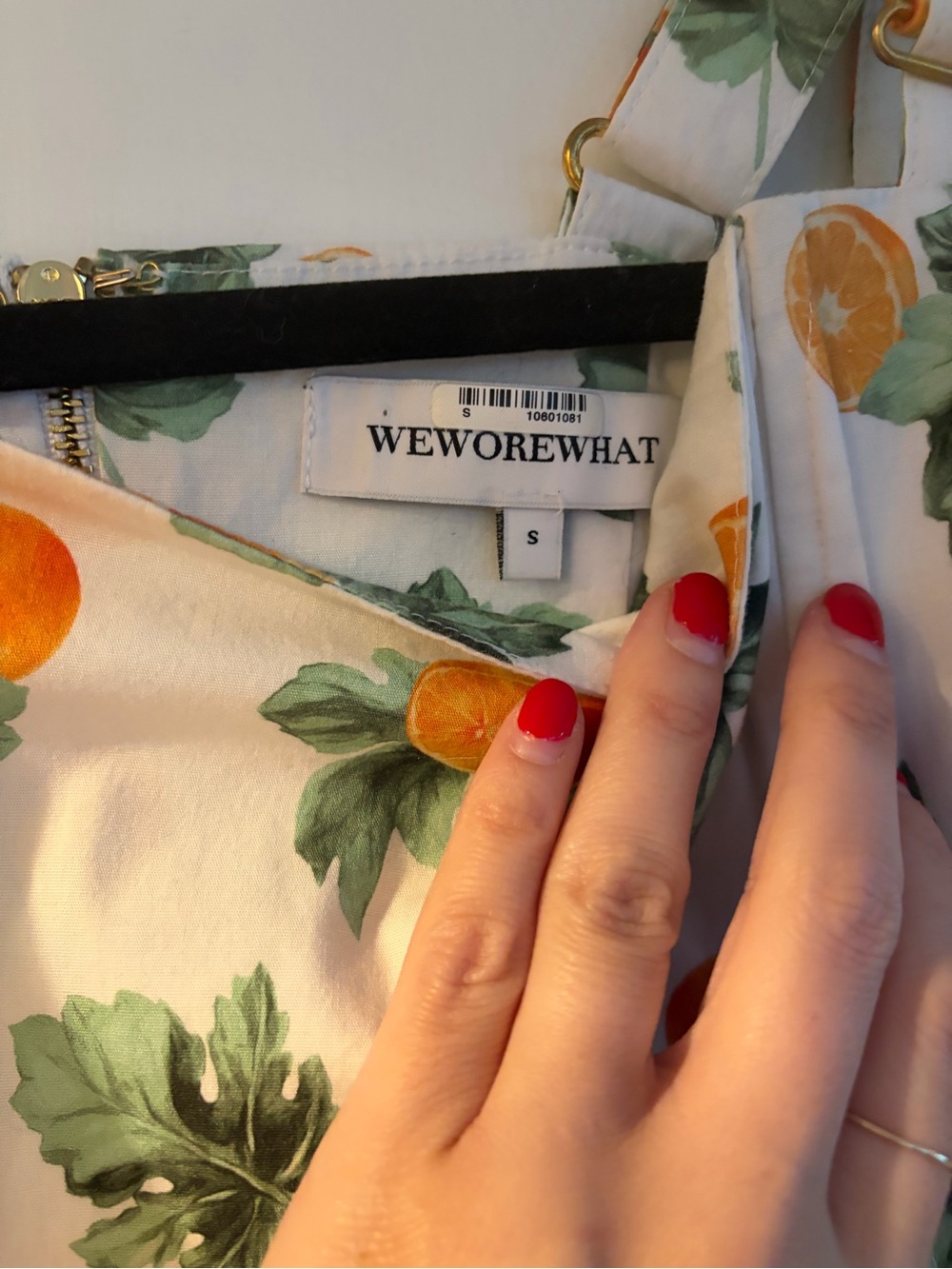 We Wore What Citrus Print Crop Top - Picture 2 of 3